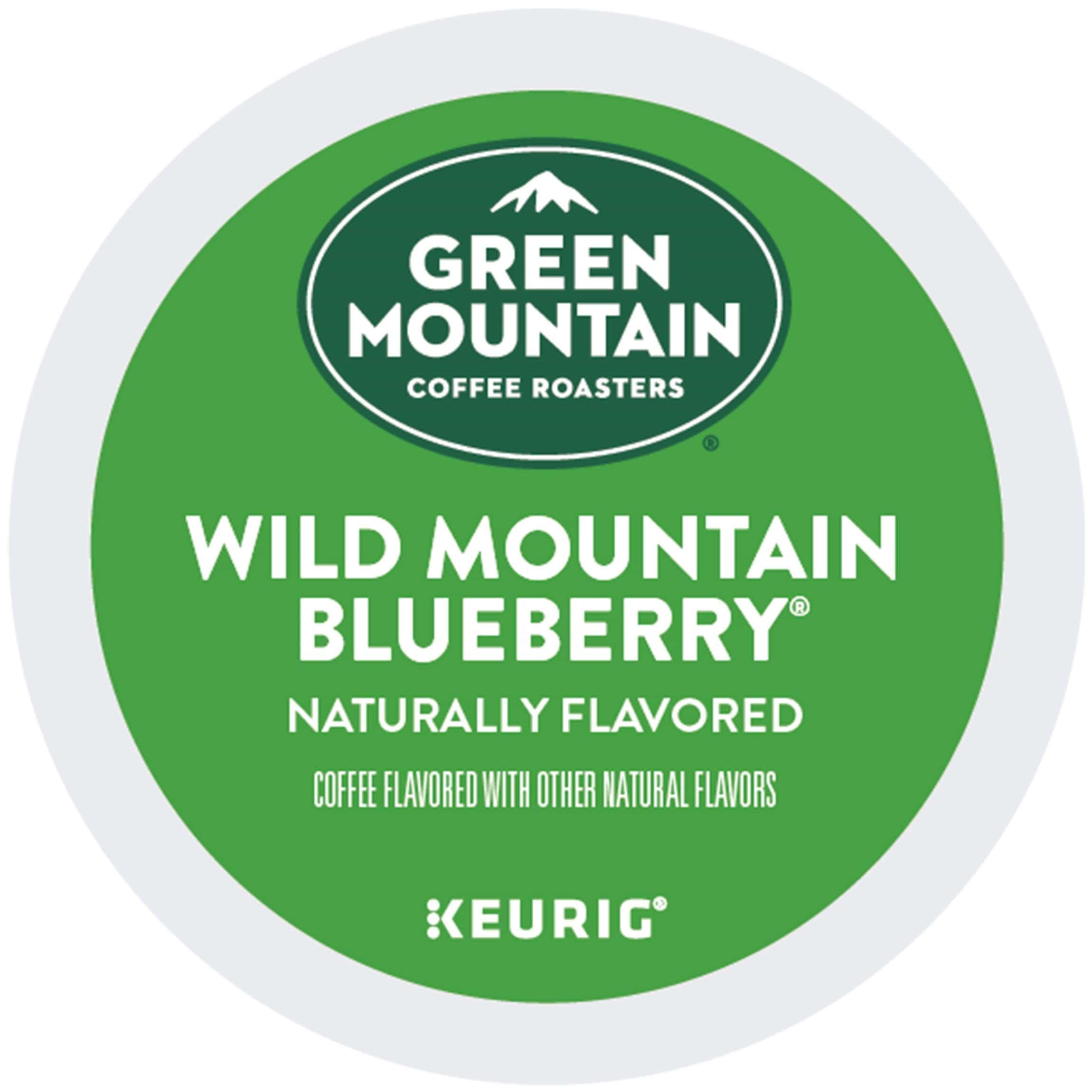 Green Mountain Coffee, Wild Mountain Blueberry, Single-Serve Keurig K-Cup Pods, Light Roast, 48 Ct (2 Boxes of 24 Pods)