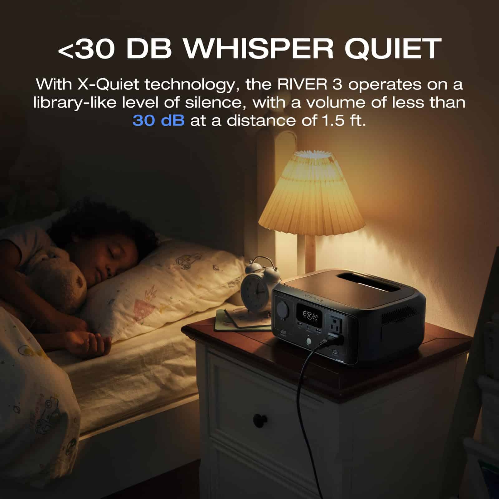 EF ECOFLOW Portable Power Station RIVER 3, 245Wh LiFePO4 Battery Power Station, 300W Up to 600W AC Output