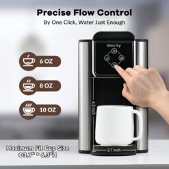 Mecity Coffee Maker 3 in 1 Single Serve Coffee Machine, Compatible with K cup Capsules, Instant Coffee Pot, Tea maker