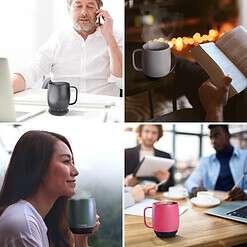 Nextmug Temperature Controlled, Self-Heating Coffee Mug (Sage - 14 oz.)