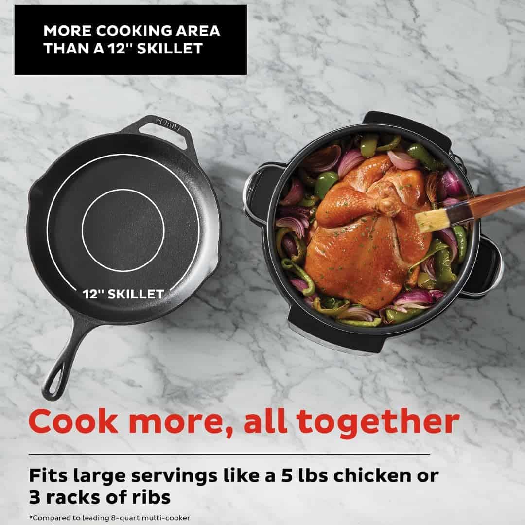 Instant Superior Cooker 7.5QT Slow Cooker and Multicooker, 4-in-1 Functions