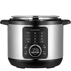 CUCKOO Pressure Cooker 10 Menu Options, Stainless Steel Inner Pot, 24 Cup / 6 Qt. CMC-ZSN601F Black