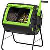 Maze 48 Gallon Outdoor Compost Bin Tumbler for Food Waste, Outdoor Compost Bin for Kitchen Garden