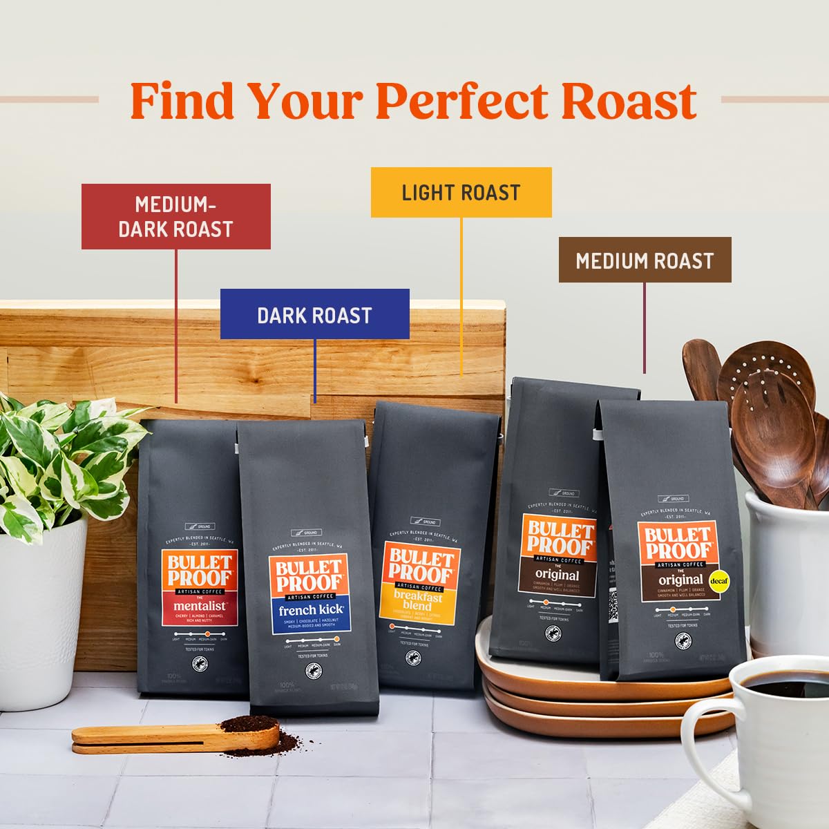 Bulletproof Original Medium Roast Ground Coffee, 12 Ounces (Pack of 3), 100% Arabica Coffee Sourced from Central and South America - Image 3