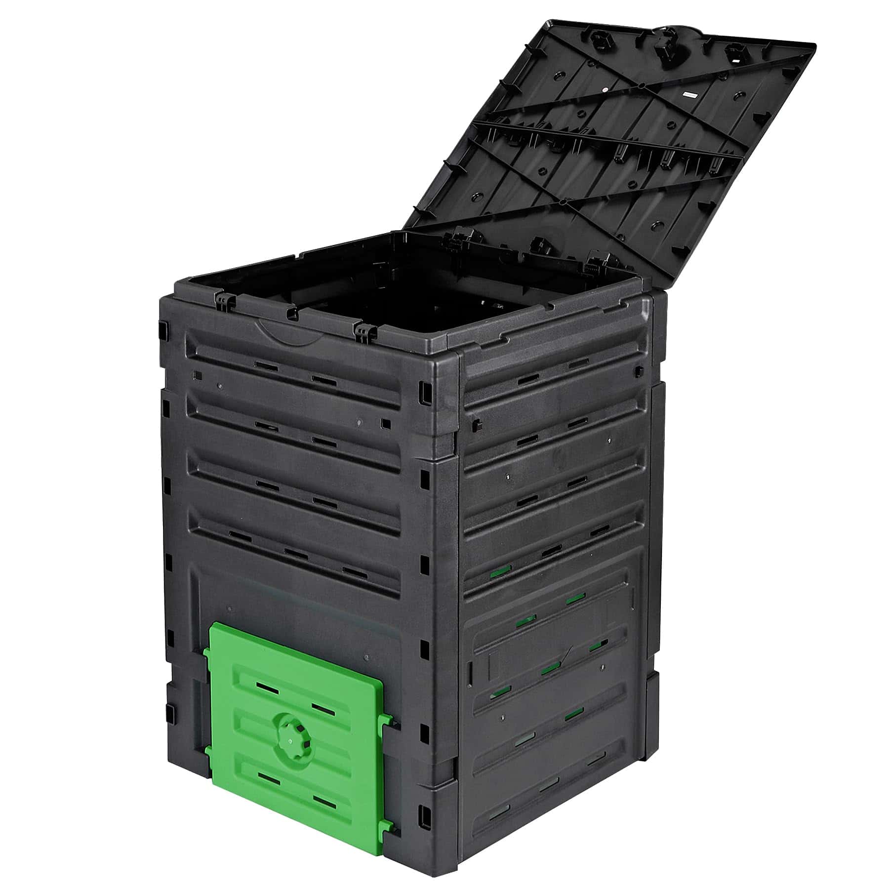 SUPER DEAL Garden Compost Bin 120 Gallon (450 L) Outdoor Large Capacity Composter BPA-Free Material