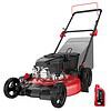 PowerSmart Gas Lawn Mower 21-inch, 144cc OHV Engine 3-in-1 Rear Bag, Mulch and Side Discharge, 6-Position Height Adjustment