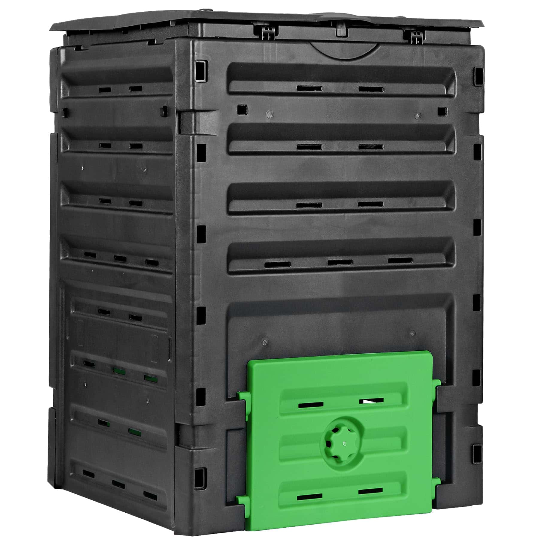 SUPER DEAL Garden Compost Bin 120 Gallon (450 L) Outdoor Large Capacity Composter BPA-Free Material