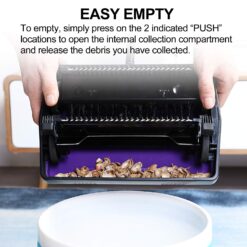 Yocada Carpet Sweeper Cleaner for Home Office Low Carpets Rugs Undercoat Carpets Pet Hair Dust Scraps Paper Small Rubbish Cleaning