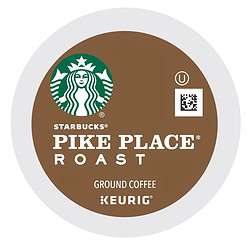 Starbucks Pike Place Roast K-Cups for Keurig, 1 Count (Pack of 72)