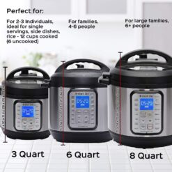 Instant Pot Duo Plus 9-in-1 Electric Pressure Cooker, Stainless Steel, 3 Quart