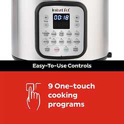 Instant Pot Duo Crisp 9-in-1 Electric Pressure Cooker and Air Fryer Combo with Stainless Steel Pot