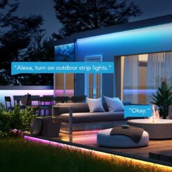 Govee Outdoor LED Strip Lights, 98.4ft Smart Outdoor Lights Work with Alexa and Google Assistant, App Control, Christmas Decorations