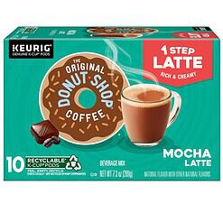 The Original Donut Shop Mocha Latte, Single Serve Coffee K-Cup Pod, Flavored Coffee, 60 Count (6 Packs of 10)