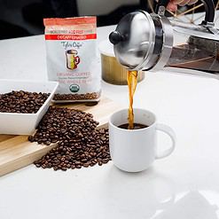 Tyler’s Acid Free Organic Ground Coffee - Arabica Full Flavor Decaffeinated 12 oz (Pack of 2)
