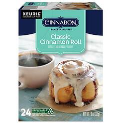 Cinnabon Classic Cinnamon Roll Keurig Single-Serve K-Cup Pods, Light Roast Coffee, 96 Count