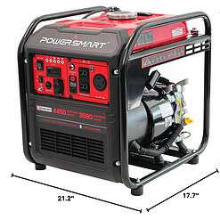 PowerSmart 4450-Watt Open Frame Inverter Portable Generator with CO Protector Technology, RV-Ready 30A Outlet