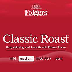 Folgers Classic Roast Instant Coffee, 12 Ounces (Pack of 6)