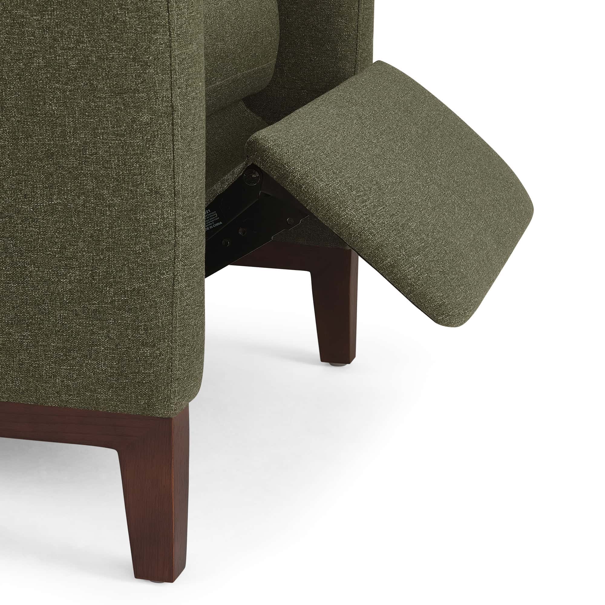 Better Homes & Gardens Reading Push Back Recliner, Olive