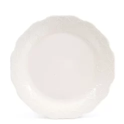 The Pioneer Woman Cowgirl Lace 12-Piece Dinnerware Set, Linen