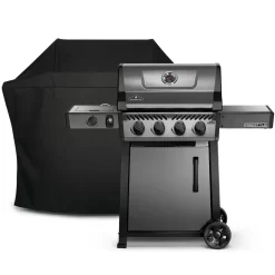 Napoleon - Freestyle 425 Propane Gas Grill with Cover - Graphite Gray