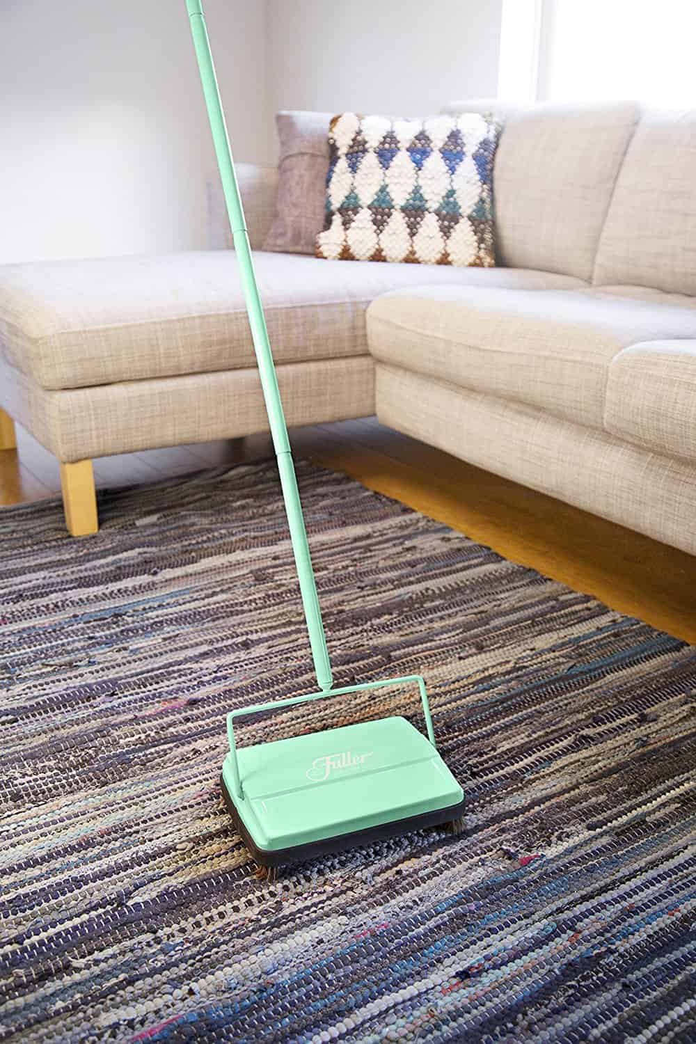 Fuller Brush 17029 Electrostatic Carpet & Floor Sweeper - 9" Cleaning Path - Lightweight - Ideal for Crumby Messes - Fresh Mint