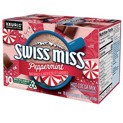 Swiss Miss Peppermint Hot Cocoa, Keurig Single-Serve K-Cup Pods, 60 Count (6 Packs of 10)