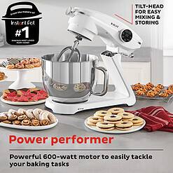 Instant Pot Instant Stand Mixer Pro, 600W 10-Speed Electric Mixer with Digital Interface,7.4-Qt Stainless Steel Bowl, Pearl