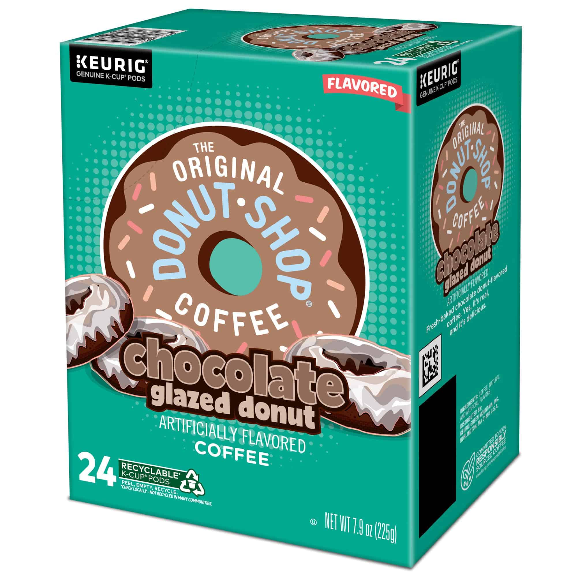 The Original Donut Shop Coffee Chocolate Glazed Donut Keurig Single-Serve K-Cup Pods, Medium Roast Coffee, 96 Count