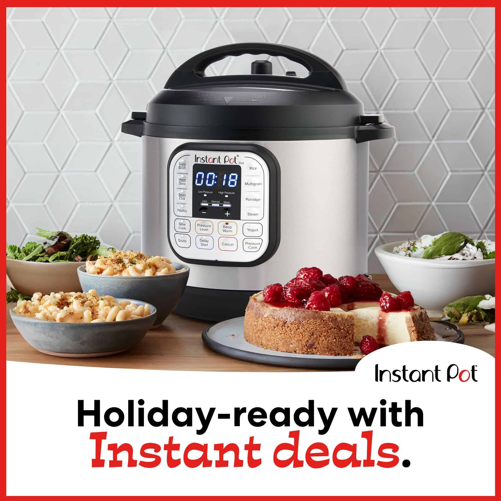 Instant Pot Duo 7-in-1 Electric Pressure Cooker, Slow Cooker, Rice Cooker, Steamer, Sauté, Yogurt Maker, Stainless Steel, 8 Quart