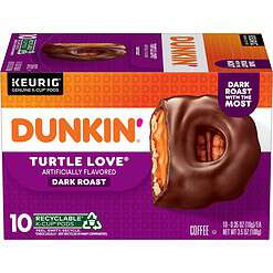 Dunkin' Turtle Love Flavored Coffee, 60 Keurig K-Cup Pods