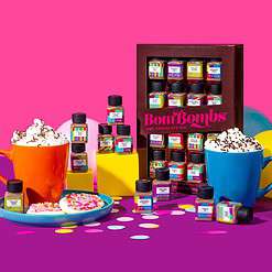 BomBombs, Hot Chocolate Mix Gift Set in Mini Bottles, Flavors Include Rocky Road, Pumpkin Pie, Sampler Set of 16