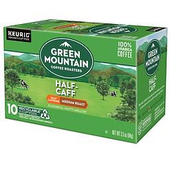 Green Mountain Coffee Roasters Half Caff, Keurig Single Serve K-Cup Pods, Medium Roast Coffee, 60 Count, (6 Packs of 10)