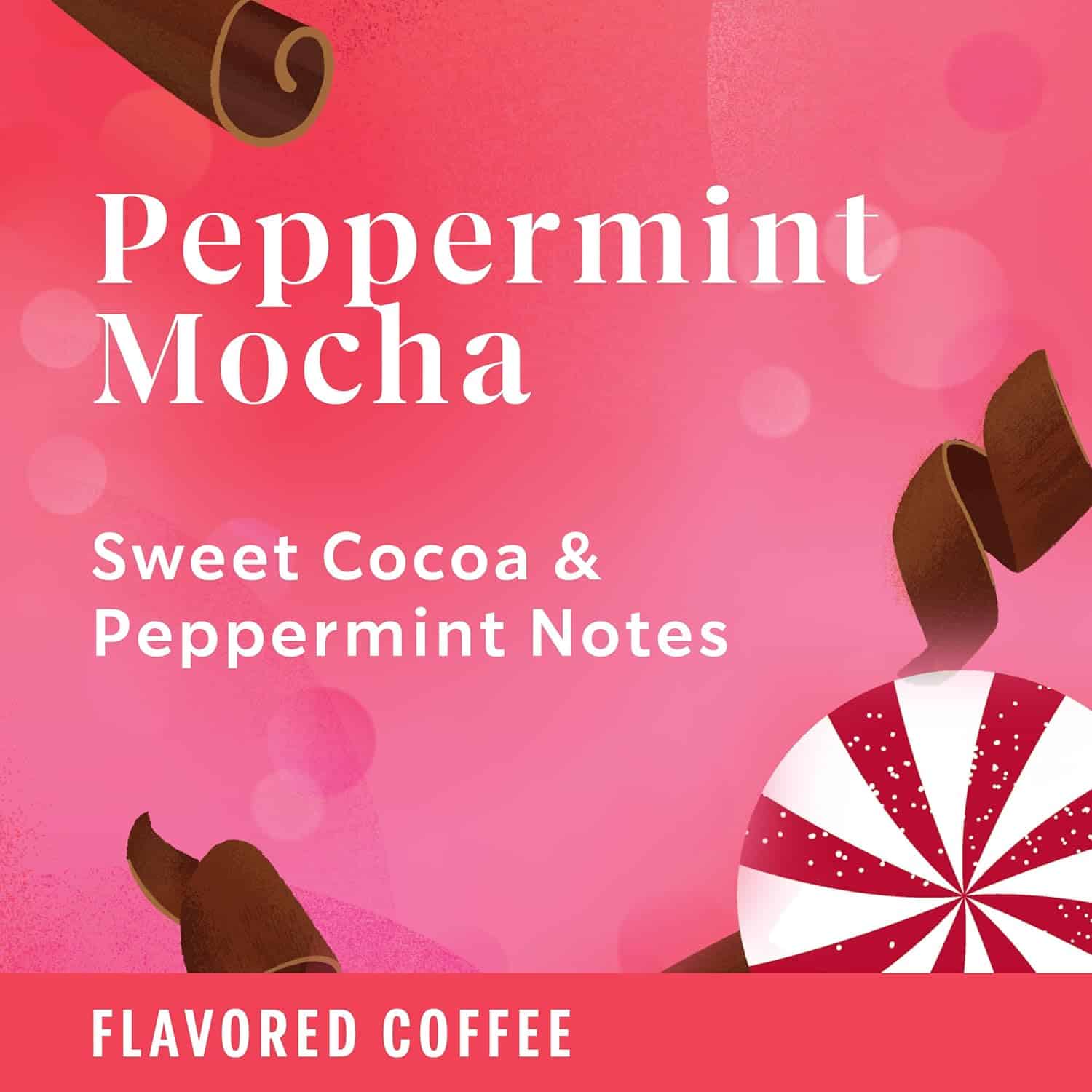 Starbucks Ground Coffee, Peppermint Mocha Naturally Flavored Coffee, Limited Edition Holiday Coffee, 6 Bags (11 Oz Each)