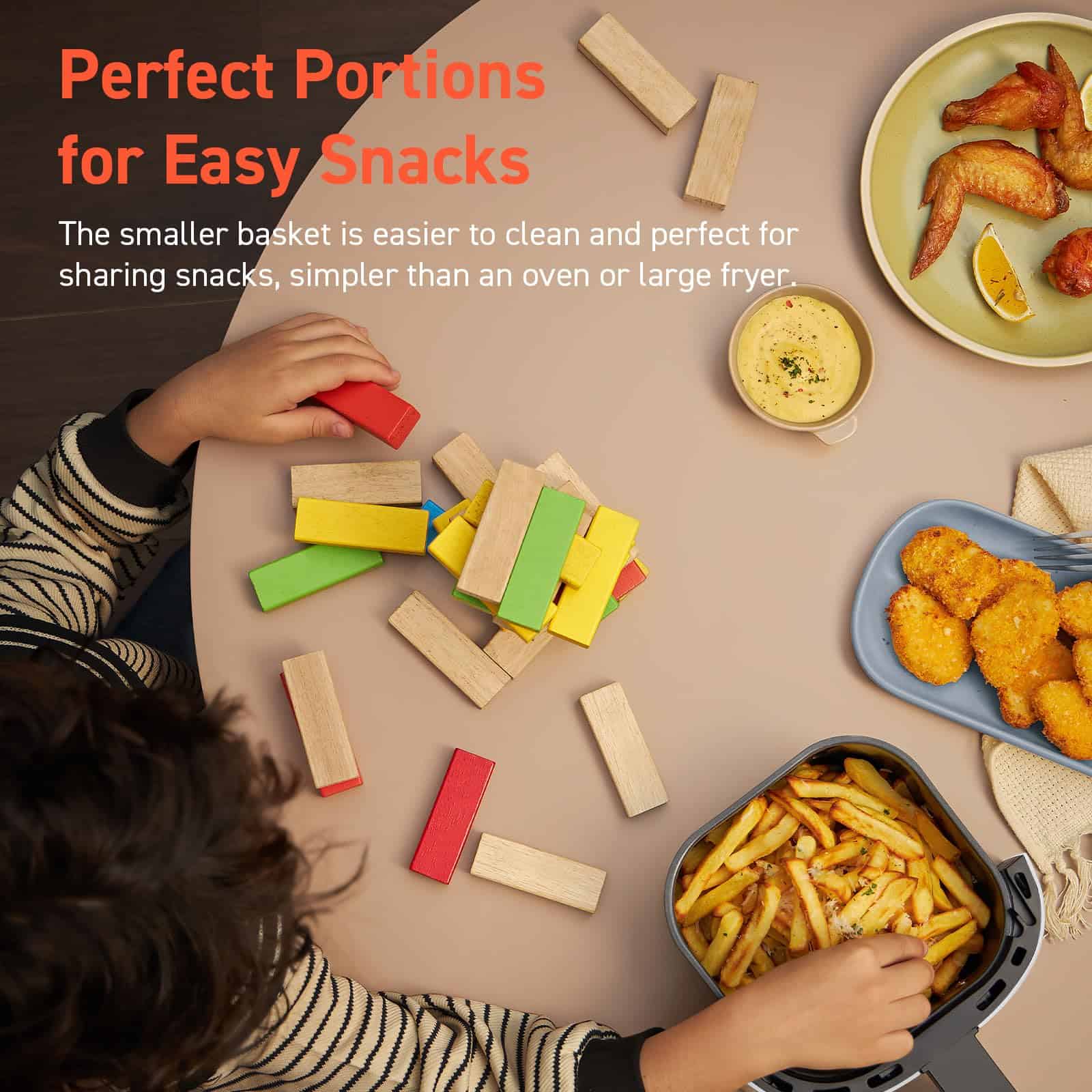 COSORI Air Fryer 2.1 Qt, 4-in-1 Small Mini Airfryer, Bake, Roast, Reheat, Compact & Quiet, White