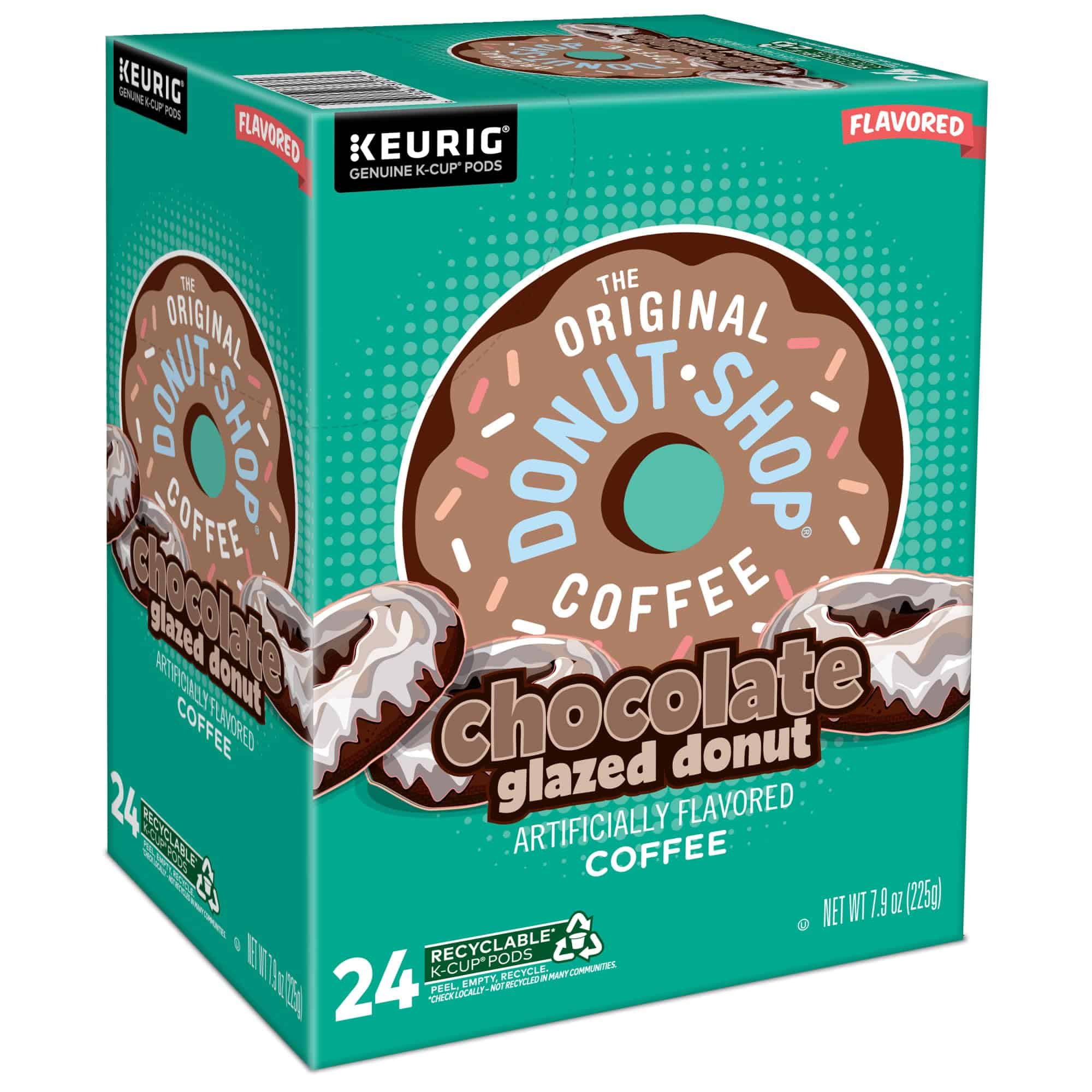 The Original Donut Shop Coffee Chocolate Glazed Donut Keurig Single-Serve K-Cup Pods, Medium Roast Coffee, 96 Count