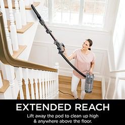 Shark AZ2002 Vertex Powered Lift-Away Upright Vacuum, Silver/Rose Gold