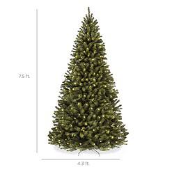 Best Choice Products 7.5ft Pre-Lit Spruce Artificial Holiday Christmas Tree for Home, Office, Party Decoration
