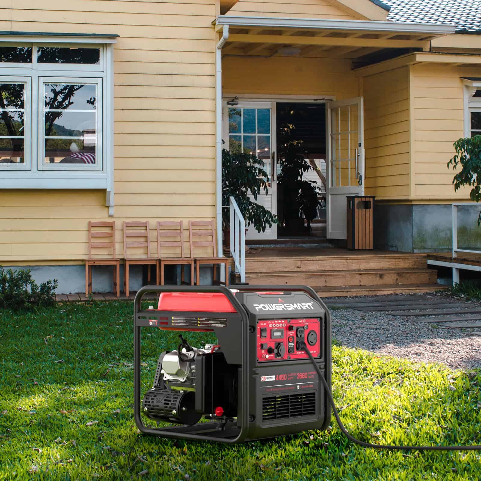 PowerSmart 4450-Watt Open Frame Inverter Portable Generator with CO Protector Technology, RV-Ready 30A Outlet