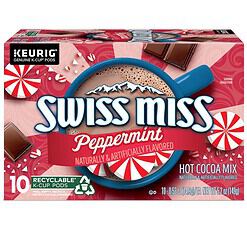 Swiss Miss Peppermint Hot Cocoa, Keurig Single-Serve K-Cup Pods, 60 Count (6 Packs of 10)