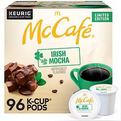 McCafe Irish Mocha, Keurig Single Serve K-Cup Pods, Flavored Coffee, 96 Count