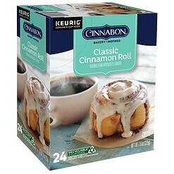 Cinnabon Classic Cinnamon Roll Keurig Single-Serve K-Cup Pods, Light Roast Coffee, 96 Count