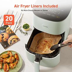 COSORI Air Fryer Pro LE 5-Qt Airfryer, With 20PCS paper liners, 10 Functions that Dry, Bake, Roast &Preheat, Green