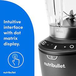 Nutribullet SmartSense Blender Combo, 5-speed blender, 1400 Watt Gunmetal Gray