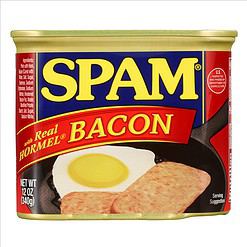 SPAM with Real HORMEL Bacon, 7 g protein, 12 oz (Pack of 12)
