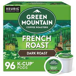 Green Mountain Coffee Roasters French Roast Keurig K-Cup Pods, Dark Roast Coffee, 96 Count