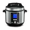 Gourmia GPC965 Digital Multi-Functional Pressure Cooker - Automatic Pressure Release-Adjustable Control, Silver & Black