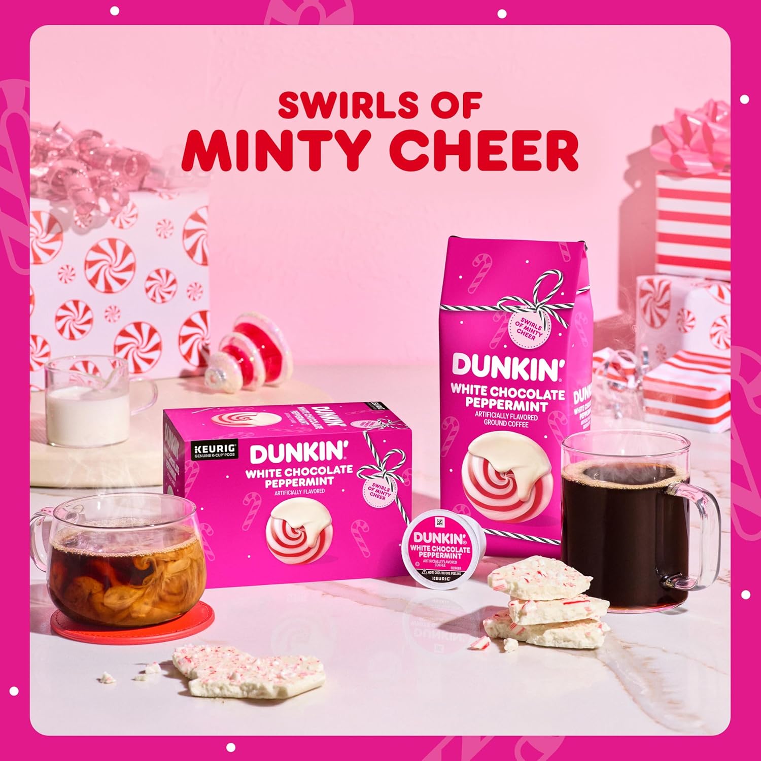 Dunkin’ Polar Peppermint Flavored Coffee, 60 Keurig K-Cup Pods - Image 5