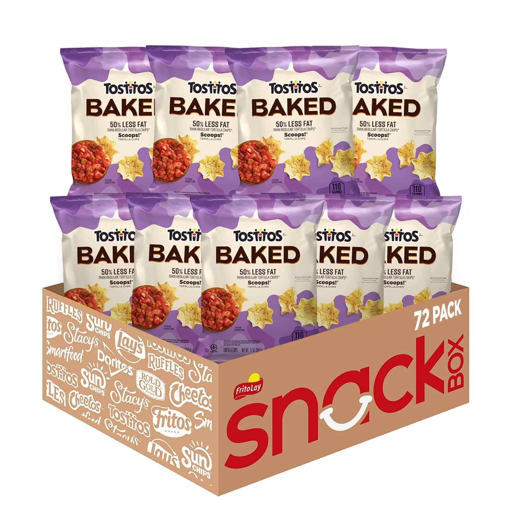 Tostitos Oven Baked Scoops! Tortilla Chips, 0.875 Ounce (Pack of 72)