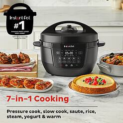 Instant Pot RIO Wide Base, 7-in-1 Electric Multi-Cooker, Pressure Cooker, Slow Cooker, Rice Cooker, Steamer, Sauté, Yogurt & Warmer