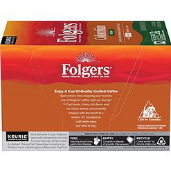 Folgers Colombian Decaf Medium Roast Coffee, 72 Keurig K-Cup Pods